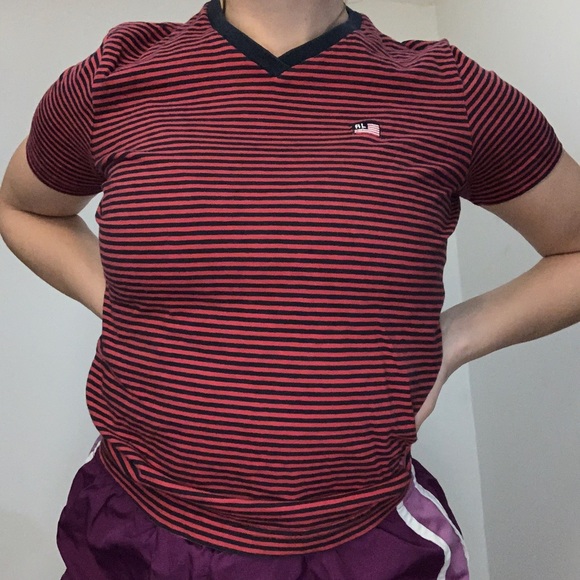 Striped v neck - Picture 2 of 4